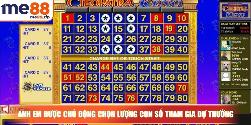 Keno là gì? Lựa chọn giải trí hiện đại rất được ưa chuộng 4 Anh em được chủ động chọn lượng con số tham gia dự thưởng